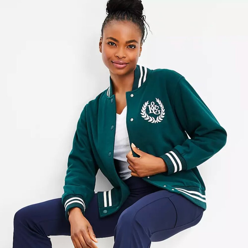 NWT Lou & Grey Crest Varsity Jacket from LOFT